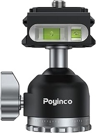 Tripod Mini Ball Head 360 Degree Rotating Panoramic Ballhead with 1/4 " Screw Quick Shoe Plate, for 