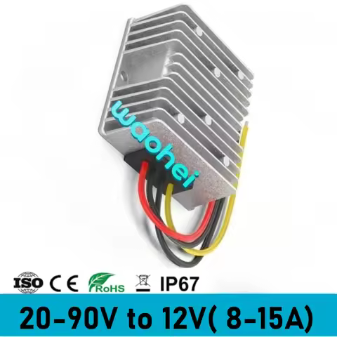 20-90V to 12V 24V 36V 48V 60V 72V to 12V 8-15A DC to DC Step Down converter automotive Voltage Stabi