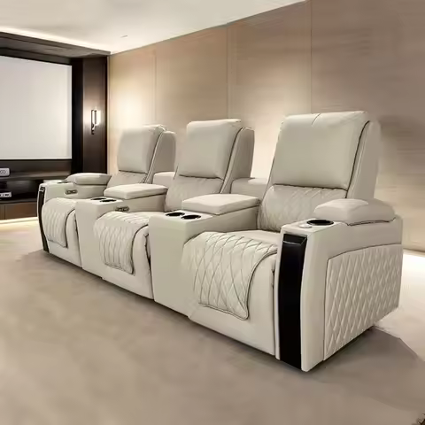 Sofa Leather Lounge Chair Cinema Electric VIP Seat Electric Lounge Chair