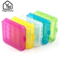 YELGIRLB Battery  For 14500 10440 Rechargeable Battery Container Coloful Battery Holder Storage