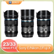 SIRUI 23mm 33mm 56mm f1.2 Sniper Autofocus Wide Angle APS-C Prime lens Sony, Nikon, Fujifilm A5 A6 A