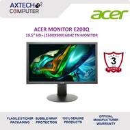 Acer E200Q 19.5" HD+ LED Backlit Monitor Black ( HDMI, VGA, 3 Yrs Wrty )