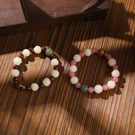 Bodhi Root Carving Lotus Beads Chinese Style Fashion Auspicious Meaning Bracelet