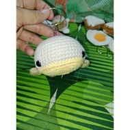 Cute crochet Whale Keychain design kids Ocean Baby Whale Crochet Keychain