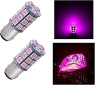PA LED 2PCS 30SMD 1157 BAY15D Pink Auto LED Bulb 12V for Turn Signal Side Marker Stop Backup Tail Li