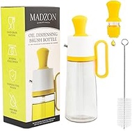MADZON 3-in-1 Olive Oil Dispenser Bottle for Kitchen with Brush and Straw Cleaner. Pour, Drizzle or
