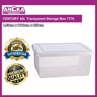 CENTURY 42L Transparent Storage Box Multifunction Stackable Toy Storage Box Organiser  7776