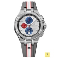 MAURICE LACROIX AI1018-TT031-130-2 / Men's Watch / AIKON Chronograph Quartz Special Edition Mahindra Racing Rubber Grey