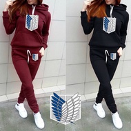 attack on titan hoodie jacket terno set SWEATER OUTWEAR FASHION HOODIOE JACKET MEB AND WOMEN