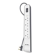 Belkin 4 Gang Surge With 2.4A Dual USB Protection - Belkin BSV401sa2M