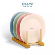 Freemir Colorful Wheat Straw Oval Plate Dinner Plate Set of 4 pcs FR0201A07601 | Straw plate