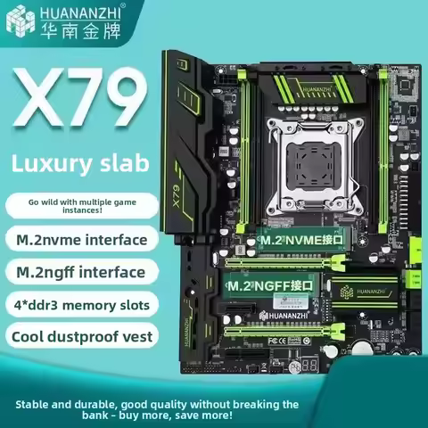 South China Gold x79 luxury motherboard server multi-open game studio Xeon E5-2680v3