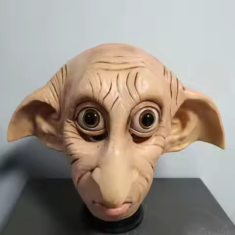 Halloween Carnival Cosplay Dobby Elfin Latex Mask Animal Style Funny Costume Headgear Props Elf Magi