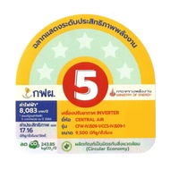 พร้อมส่งจากไทย (รุ่นใหม่ปี2024)แอร์ เซ็นทรัล Central Air แอร์ รุ่น IVJS-1 ระบบInverter ประหยัดไฟเบอร