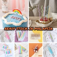 - Pastel Color Rainbow Color Birthday Candle Cake Candle (Set, 8pcs, 6pcs)