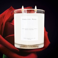 เทียนหอม กลิ่น กุหลาบอังกฤษ English Rose 300g / 10.14 oz (45 - 55 hours) Double wick candle Soy Wax