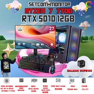 SETCOM+MONITOR BONMECOM2 ครบเซ็ตพร้อมจอ / CPU AMD AM5 RYZEN 7 7700 / RTX 5070 12GB / Case เลือกได้