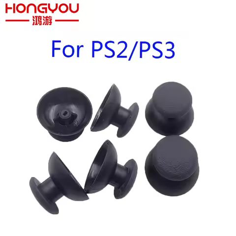 2Pcs Analog Joystick Thumbstick Rubber Cap for Sony PS2 PS3 PlayStation 3 Controller