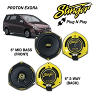STINGER PLUG & PLAY OEM SPEAKER FOR PROTON IRIZ SAGA BLM FLX VVT EXORA ETIGA 6'' 2-way Coaxial Speak