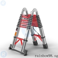 Ladder Household Folding Multifunctional Thickened Aluminum Telescopic Ladder Trestle Ladder Lifting Engineering Ladder Small Ladder UOYS