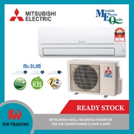 Mitsubishi Mr.Slim R32 Inverter Air-Conditioner (1hp/1.5hp/2hp/2.5hp)