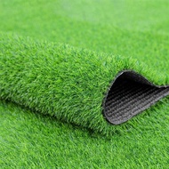 Fasmov Green Artificial Grass Rug Grass Carpet Rug 3.2' x 6.5', Realistic Fake Grass Deluxe Turf Syn