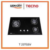 TECNO T 23TGSV 3-Burner Glass Cooker Hob with Inferno Wok Burner Technology