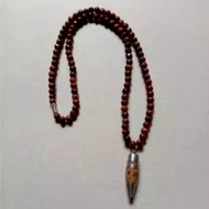 Small Agarwood Cemeti Ethnic Pendant Kokka Necklace