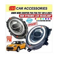 BMW MINI COOPER F55 F56 F57 2014 - 2021 RGB DYNAMIC LED HEADLAMP