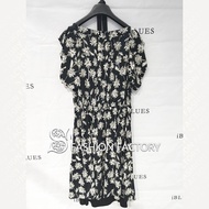 IBLUES Italy Counter Daigou 2021 Spring Summer New Style Off-Arm Sleeve Waist Printed Viscose Dress 