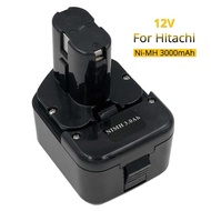 DS12VDF3 12V 3000mAh Ni-MH Power Tools Replacement Rechargeable Battery for Hitachi - EB1212S EB12 2