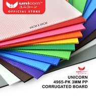 Unicorn Thick Polypropylene PP Corrugated Cardboard (64cm x 49cm x 3mm)