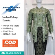 New Flea kebaya Set krah Tille kebaya kebaya Sequin kutu baru/ kebaya free hijab