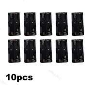 10pcs AA battery case holder 2 Slots ports 2x 1.5v Power Battery Storage Case Box Holder With 2 pin 