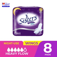 Sisters Sanitary Napkin Net Side (Night-use) 8's