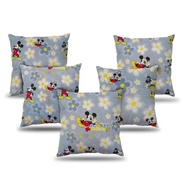 KATUN 40x40 Sofa Cushion Cover with Character Motif, Soft Cotton Material