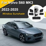 Car Sun Shades For Volvo S60 MK3 B4 B5 2022-2025 Sunshades Privacy Protection Magnetic Heat insulati
