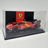[Hot]Bburago 1/24 Le Mans Ferrari 499P #51 Racing Car Model Heures Du Mans Rally Alloy Luxury Vehicl
