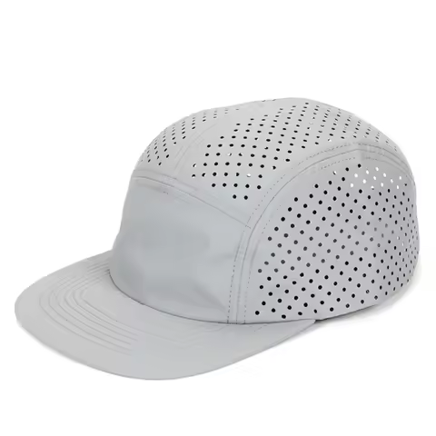Perforated 5-Panel Cap for Men Lightweight Breathable Quick-drying Baseball Caps Running Camping Hik