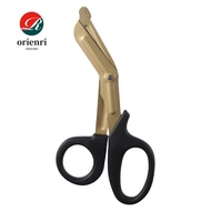 ORIENRI Trauma Shears, Titanium plating 18cm Nurse Scissors, Stainless Steel Bandage Scissors