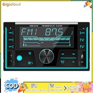 12V 2 Din Car Radio Stereo Bluetooth-compatible Hands-Free Calling Audio Music MP3 Player Support Aux Input TF/USB