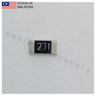 10PCS Taiwan-Grade 270R ±5%, 0603 SMD Resistor (271)