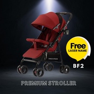 【Laser Name】Child & Folks Premium Easy Fold One Hand Fold 2 Way New Born Travel Light Weight Cabin S