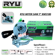 Tekiro Ryu Mitre Saw / Mesin Pemotong Kayu / Aluminium 7  - RMS 180 - Miter Saw 7 Inch