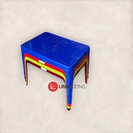Plastic table, rectangular table, coffee table, plastic table size 63x43x50cm