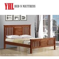 YHL Gates Queen Size Solid Wooden Bed Frame (Mattress Not Included)
