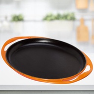 Le Creuset 31cm Oval Griddle Cast Iron Volcanic