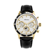 Adriatica Mens Multifunction Watches Black Leather Strap A8247.1213QF