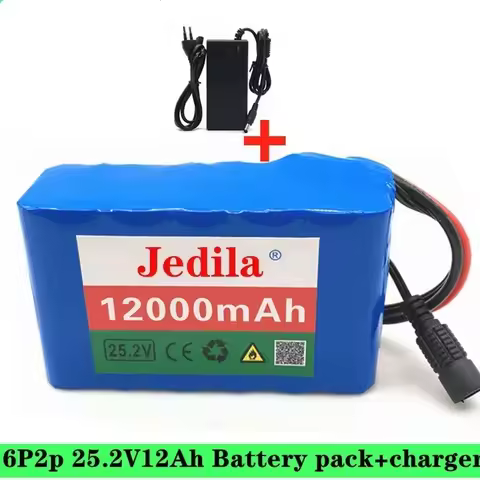 6s2p 24V 12000mAh 18650 lithium-ion battery pack 25.2V 12000mAh lithium-ion battery pack with BMS + 