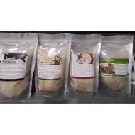 Combo of 4 packets of black, green, red, brown rice bean powder, each 0.5kg black bean powder green 